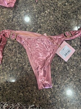 Moda Minx Luna tie side bikini bottom NWT